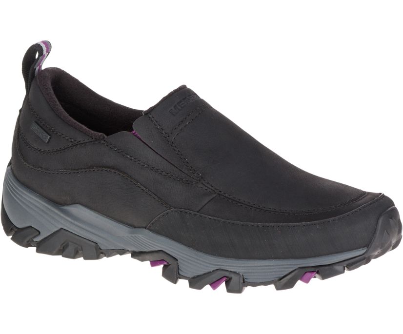 Buty Merrell ColdPack Ice+ Moc Wasserdicht Wide Width - Slip Ons Damskie Merrell - Czarne [AJKFS-476